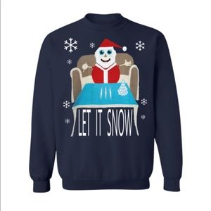 Cutest Santa let it snow christmas sweatshirt
